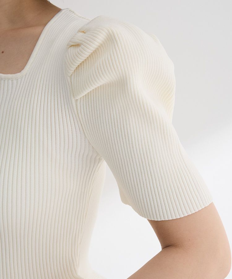 Green Parks「・swing by ハートネックペプラムニット」|ニット・セーター|