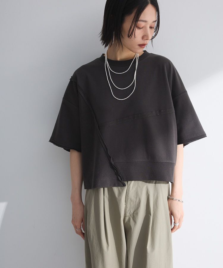 Green Parks「・ELENCARE DUE キリカエウラケプルオーバー」|スウェット・ジャージ|Charcoal Gray