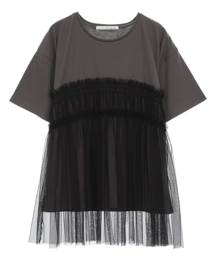 Green Parks「・ELENCARE DUE チュールドッキングTEE」|Tシャツ・カットソー|