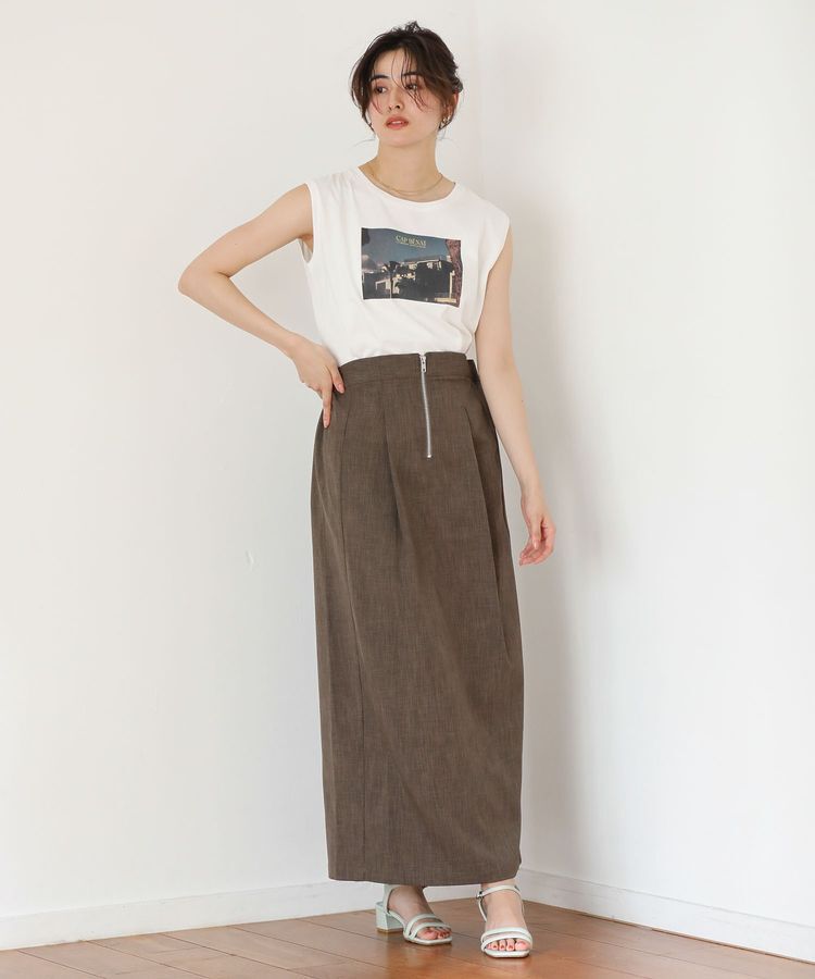 Green Parks「マルチWAYフロントzipサロペットスカート」|スカート|