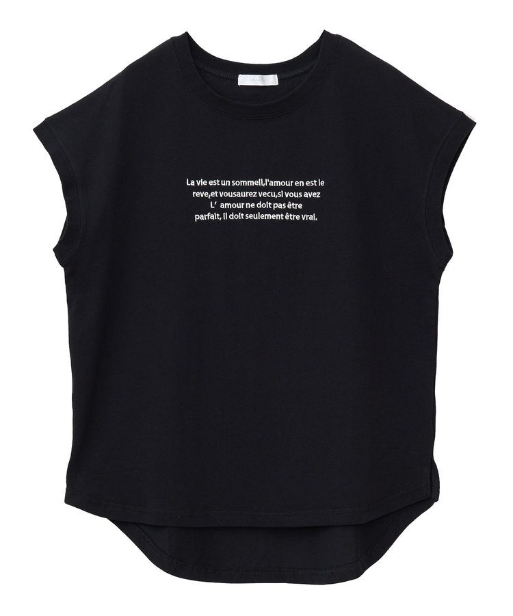 Green Parks「・swing by フレンチスリーブ刺繍TEE」|Tシャツ・カットソー|