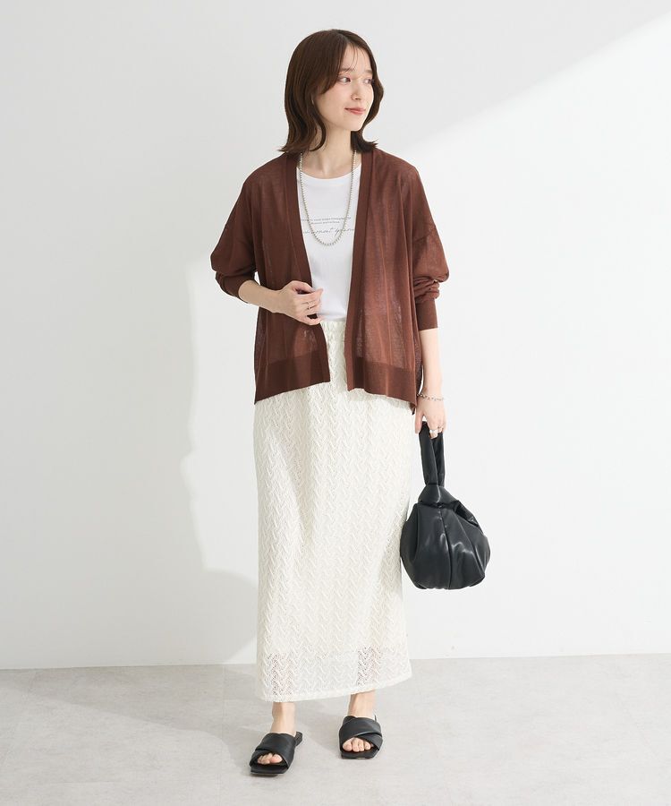 Green Parks「【WEB限定】接触冷感ゆったりカーディガン」|カーディガン|