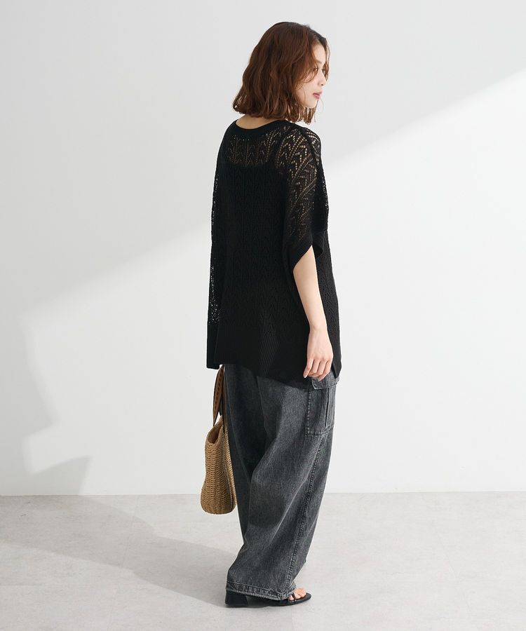 Green Parks「透かし編みニットチュニック」|チュニック|