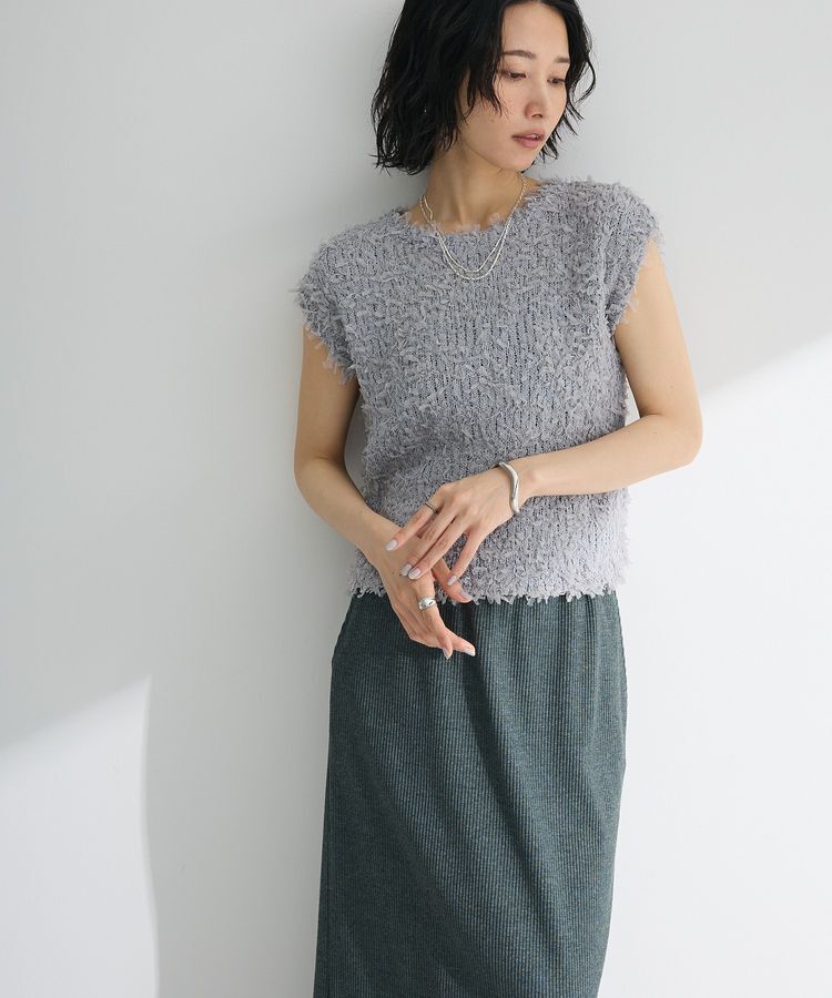 Green Parks「・swing by チュールヤーンプルオーバー」|ベスト・ジレ|