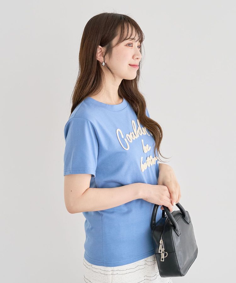 Green Parks「・swing by コード刺繍ロゴTEE」|Tシャツ・カットソー|