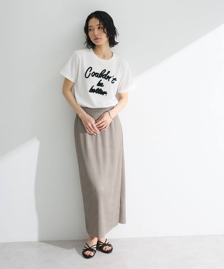 Green Parks「・swing by コード刺繍ロゴTEE」|Tシャツ・カットソー|