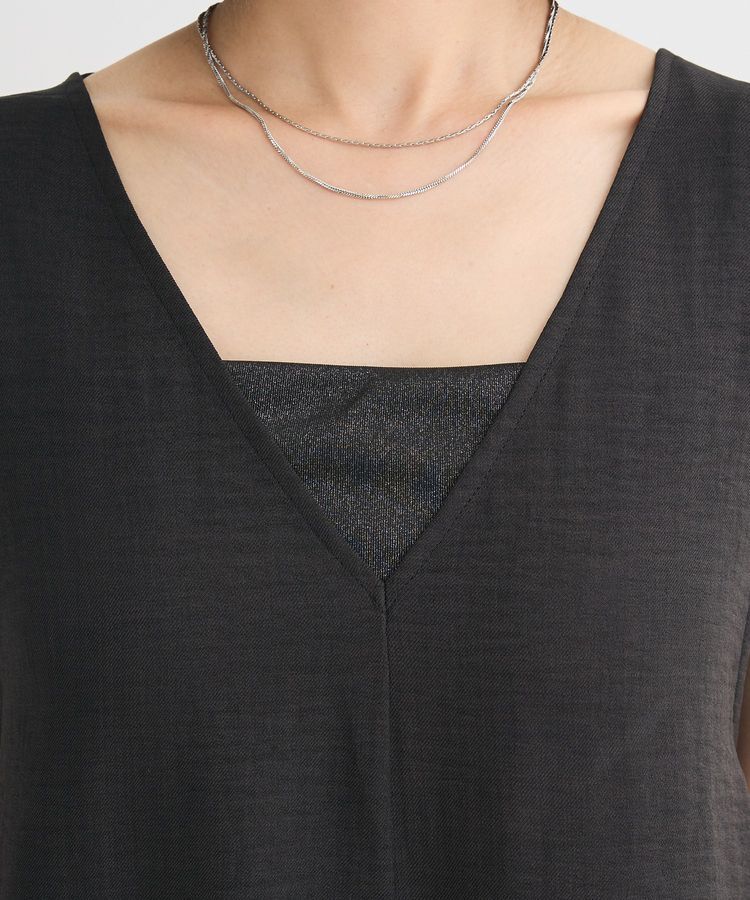 armonia「接触冷感麻調ゆったりサロペット」|オールインワン|