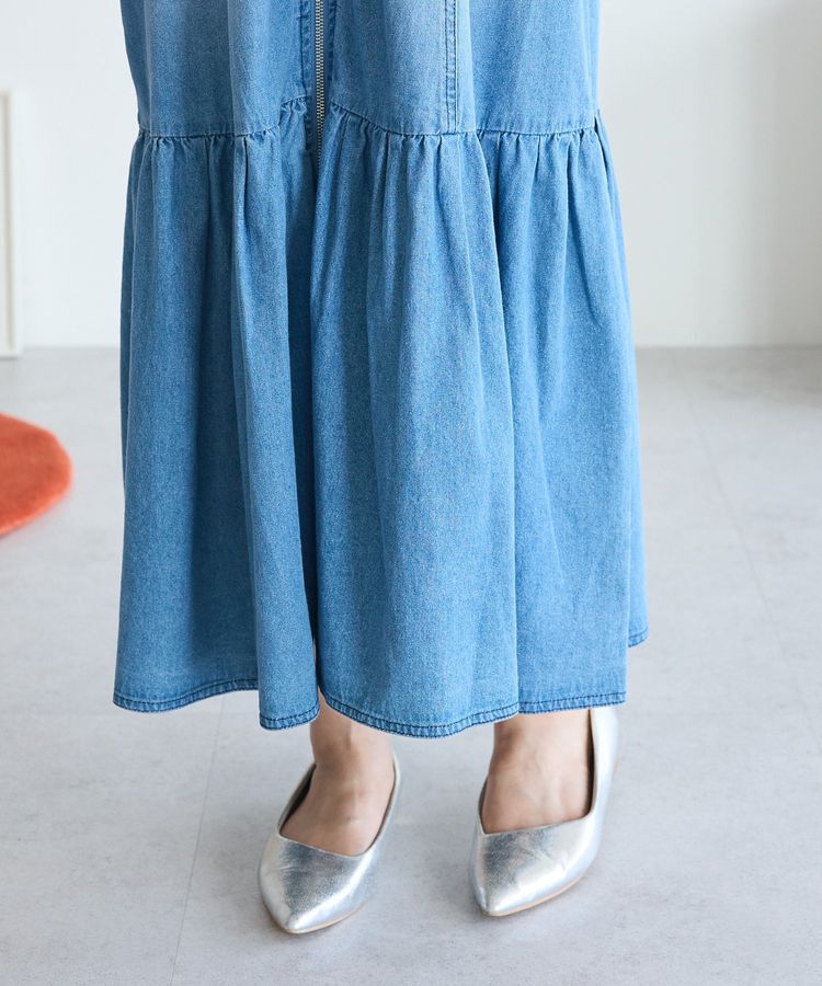 Green Parks「・SUGAR SPOON W-ZIPデニムロングワンピ」|ワンピース|