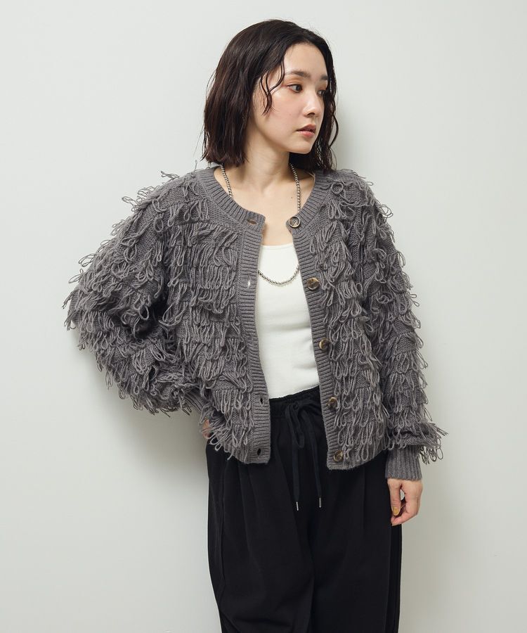 Green Parks「ループニットカーディガン」|カーディガン|