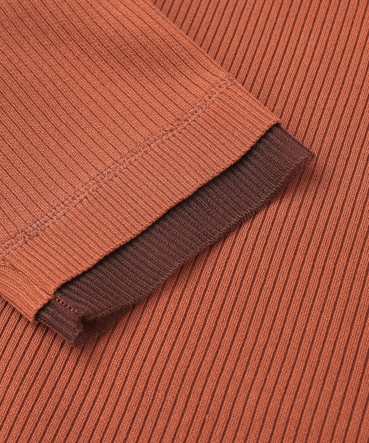 Green Parks「袖レイヤー5分袖ニットプルオーバー」|ニット・セーター|