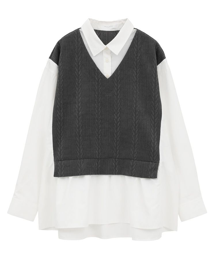 Green Parks「カットモールドッキングシャツチュニック」|チュニック|