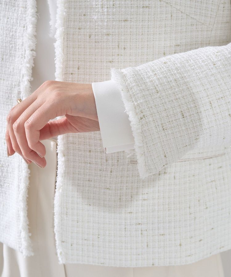 YECCA VECCA「ツイードジャケット(2)」|テーラードジャケット|