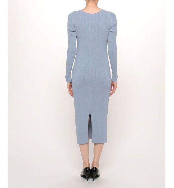 allureville「キュプラコットンリブタイトワンピース」|ワンピース|