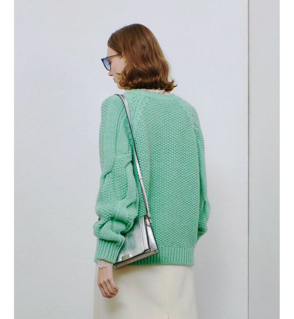 allureville「ランダムケーブルプルオーバー」|ニット・セーター|