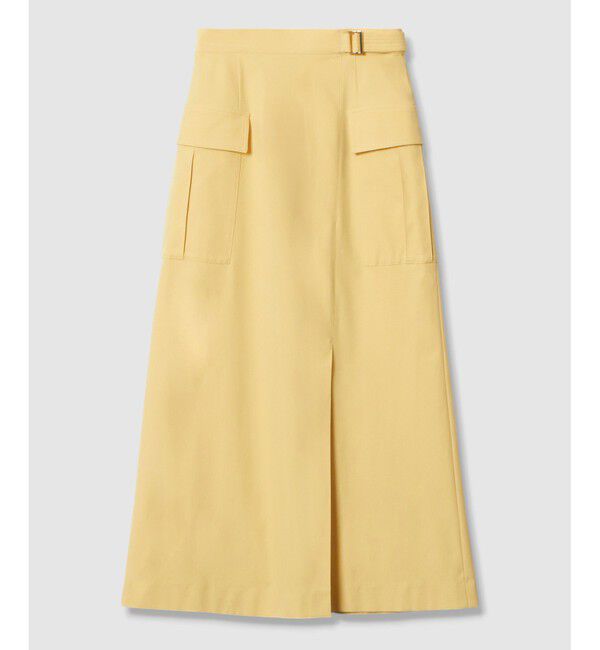 allureville「ツイルストレッチサファリスカート」|スカート|