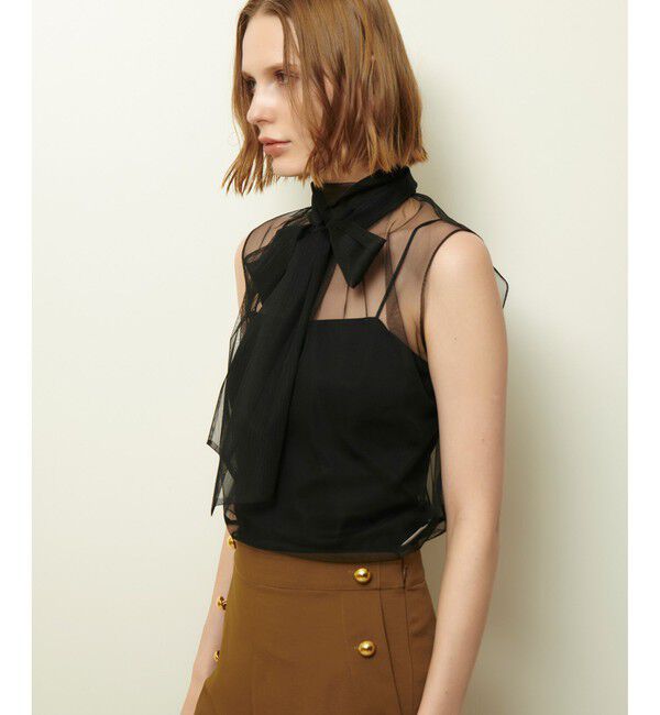 allureville「シアーチュールボウプルオーバー」|Tシャツ・カットソー|