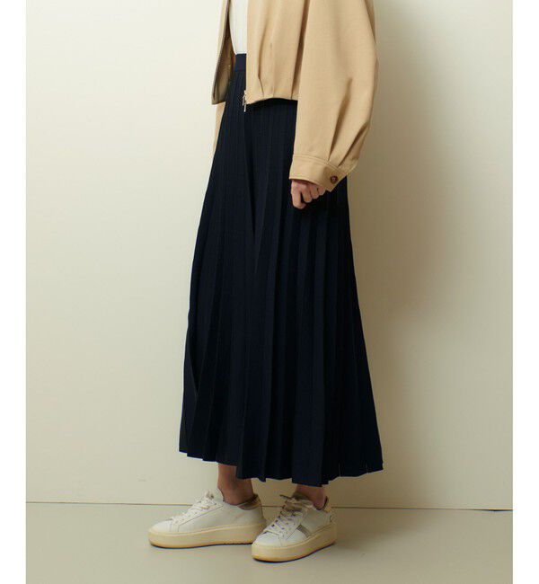 allureville「ソウバリシアーコンビプリーツスカート」|スカート|