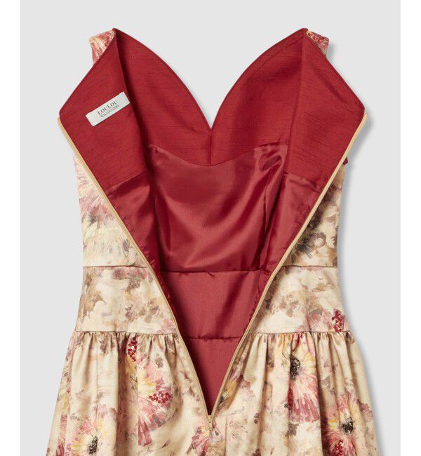 LOULOU WILLOUGHBY「【LOULOU WILLOUGHBY】BHARAT SILK ハートネックワンピース」|ワンピース|
