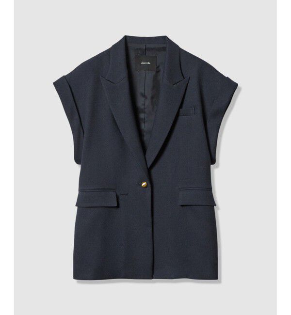 allureville「ウールライクポリツイルジレジャケット」|テーラードジャケット|