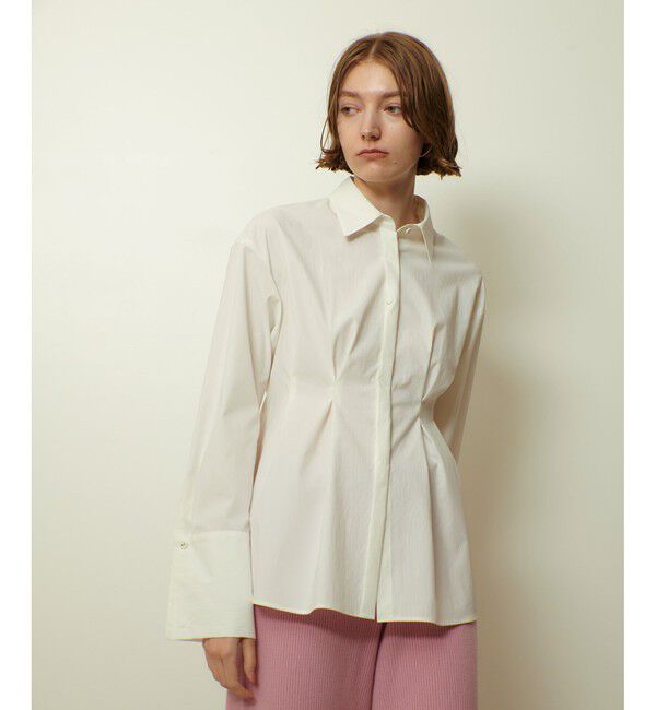 allureville「ダブルカフスタックシャツ」|シャツ・ブラウス|ホワイト