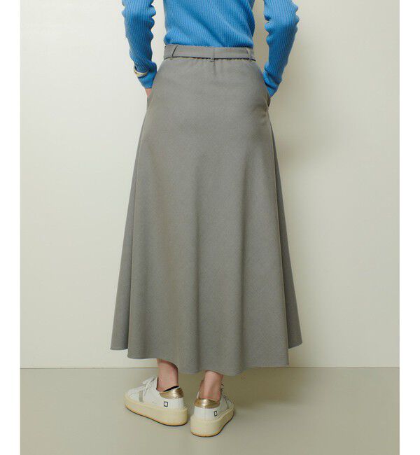 allureville「サキソニーベルテッドナロースカート」|スカート|