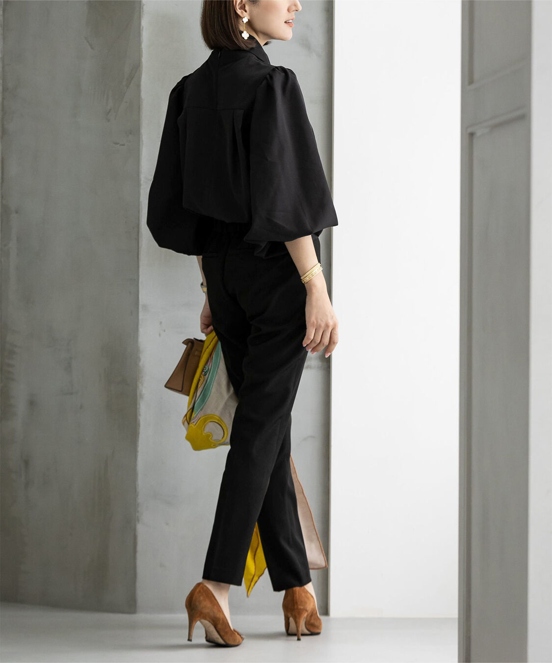 ur's「【星玲奈さんコラボアイテム】2wayボリュームスリーブボウタイブラウス」|シャツ・ブラウス|