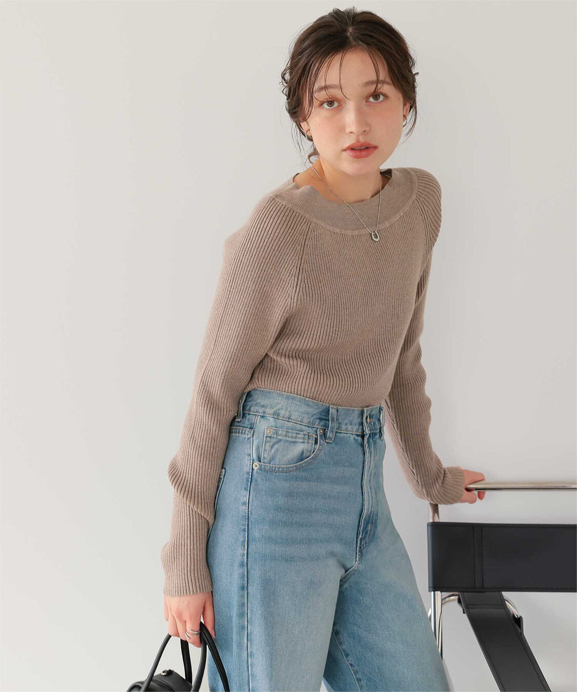 titivate「ウォッシャブルボートネックニット」|ニット・セーター|