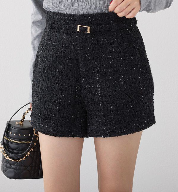  「ベルト付きショーパン」|その他|ブラック