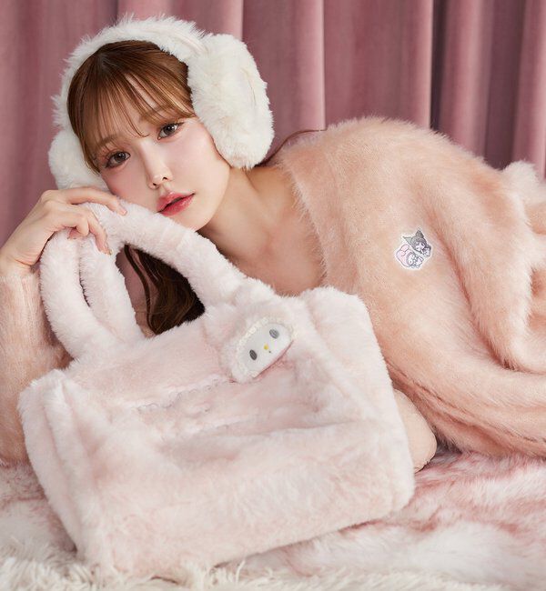  「【マイメロディ／クロミコラボ】フェザーカーディガン」|カーディガン|