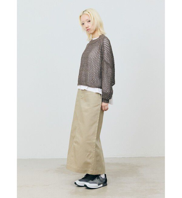 MARMARMAR「MARMARMAR テープヤーンメッシュプルオーバー」|ニット・セーター|