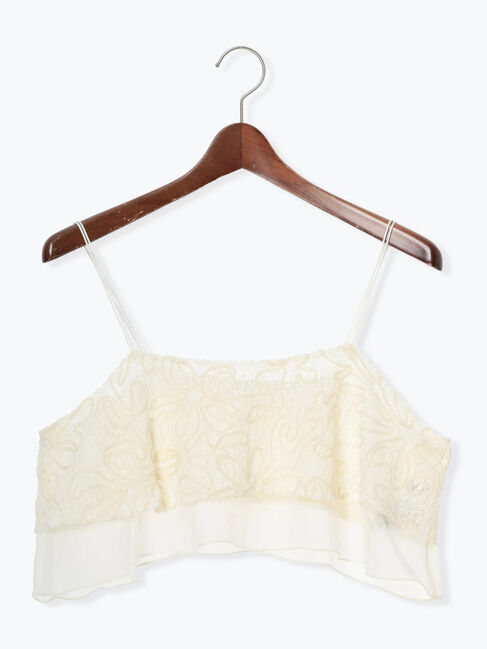 Te chichi「【Atelier Sucre】コードメッシュレースキャミブラウス《2025spring catalog item》」|シャツ・ブラウス|