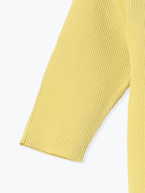 Te chichi TERRASSE「ボートネックハーフスリーブリブニット」|ニット・セーター|