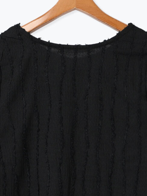 Lugnoncure「フリンジクルーネック半袖トップス」|その他|