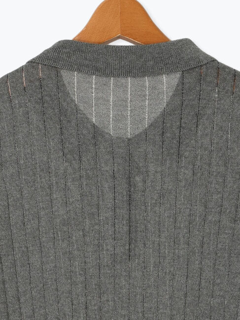 Lugnoncure「針抜きシアーポロニット」|ニット・セーター|