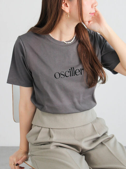 Te chichi「フロッキープリントロゴTシャツ」|Tシャツ・カットソー|