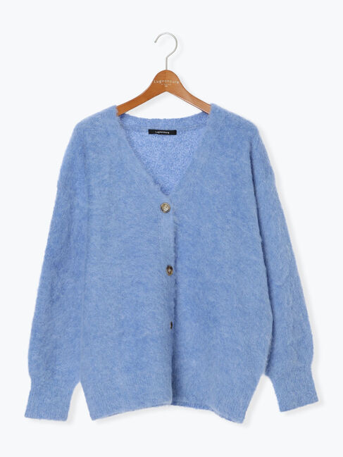 Lugnoncure「起毛Vネックカーディガン」|カーディガン|