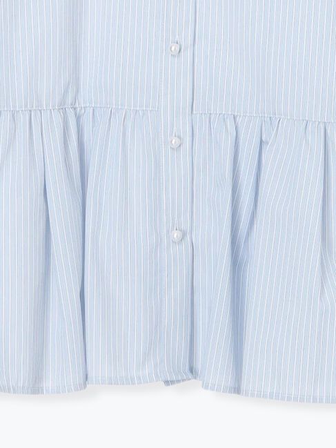 Te chichi「パール釦スタンドフリルペプラムブラウス」|シャツ・ブラウス|