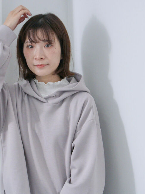 Samansa Mos2 blue「ダンボールパーカー」|Tシャツ・カットソー|