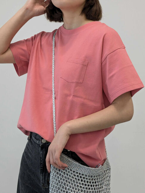 Samansa Mos2「【USAコットン】Tシャツ」|Tシャツ・カットソー|ピンク