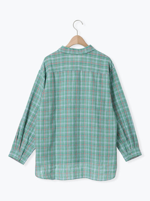 Samansa Mos2「リネンMIXレギュラーカラーシャツ」|シャツ・ブラウス|