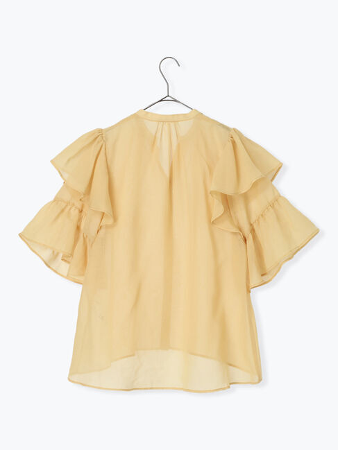 sm2rhythm「ボイルラッフルブラウス」|シャツ・ブラウス|