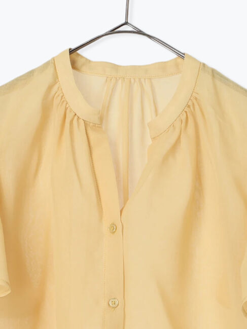 sm2rhythm「ボイルラッフルブラウス」|シャツ・ブラウス|