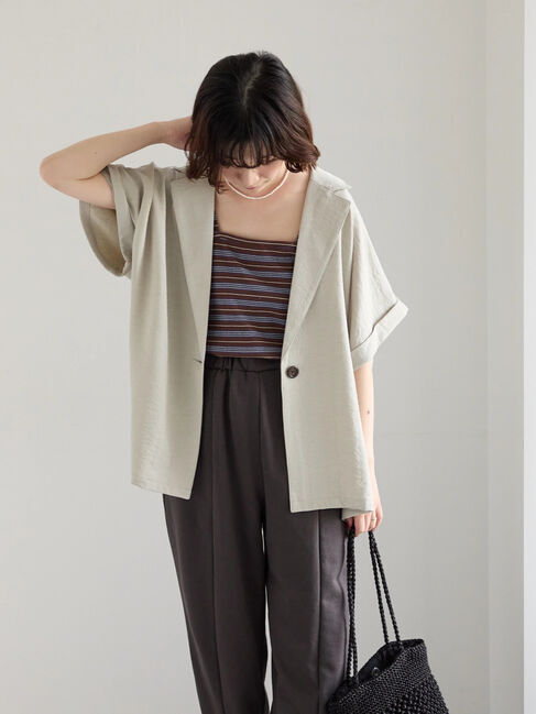 Samansa Mos2 blue「◎裏毛センタースリットパンツ」|その他|