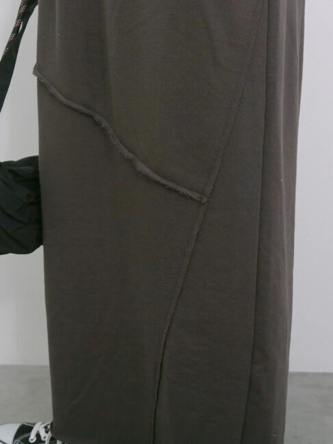 Samansa Mos2 blue「◎裏毛切替ナロースカート」|スカート|