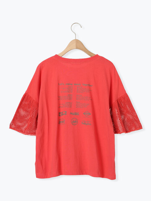 SM2「[接触冷感]袖メッシュプリントTシャツ」|Tシャツ・カットソー|