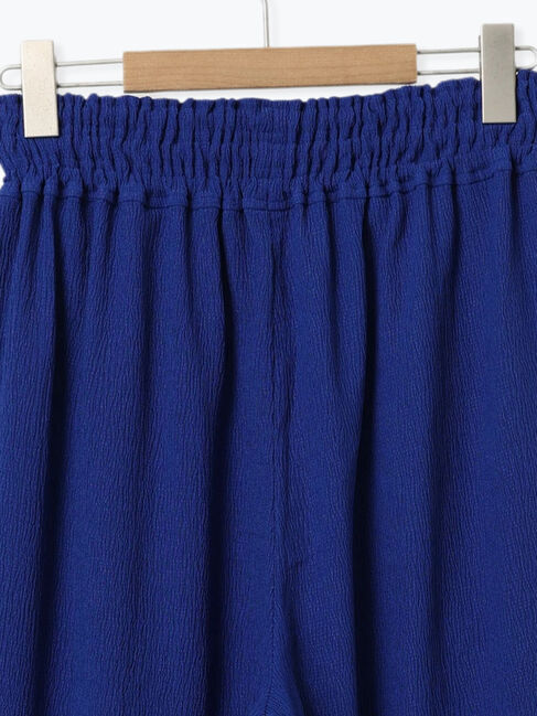 Samansa Mos2 blue「楊柳ハイウエストパンツ」|その他|