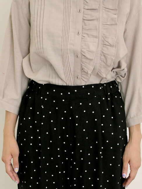 Samansa Mos2「【M/Lサイズ】レーヨン麻ゆるストレートパンツ」|その他|