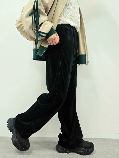 SM2「ラビットベロアイージーパンツ」|その他|ブラック