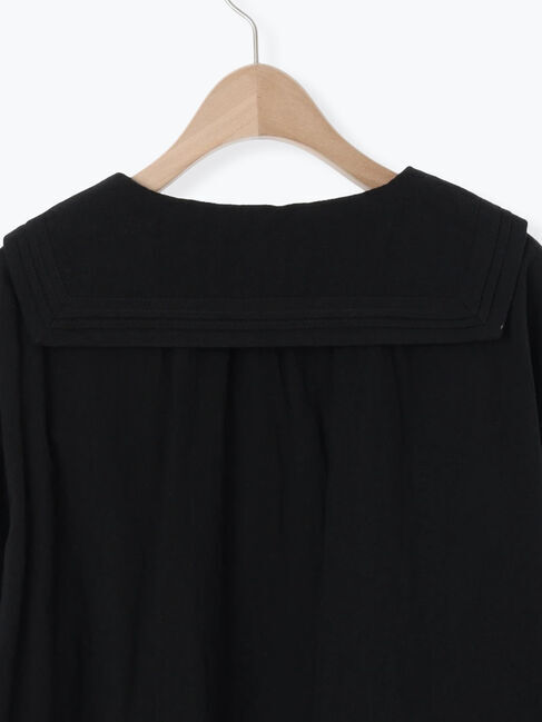 Samansa Mos2「ビッグ襟ピンタックブラウス」|シャツ・ブラウス|