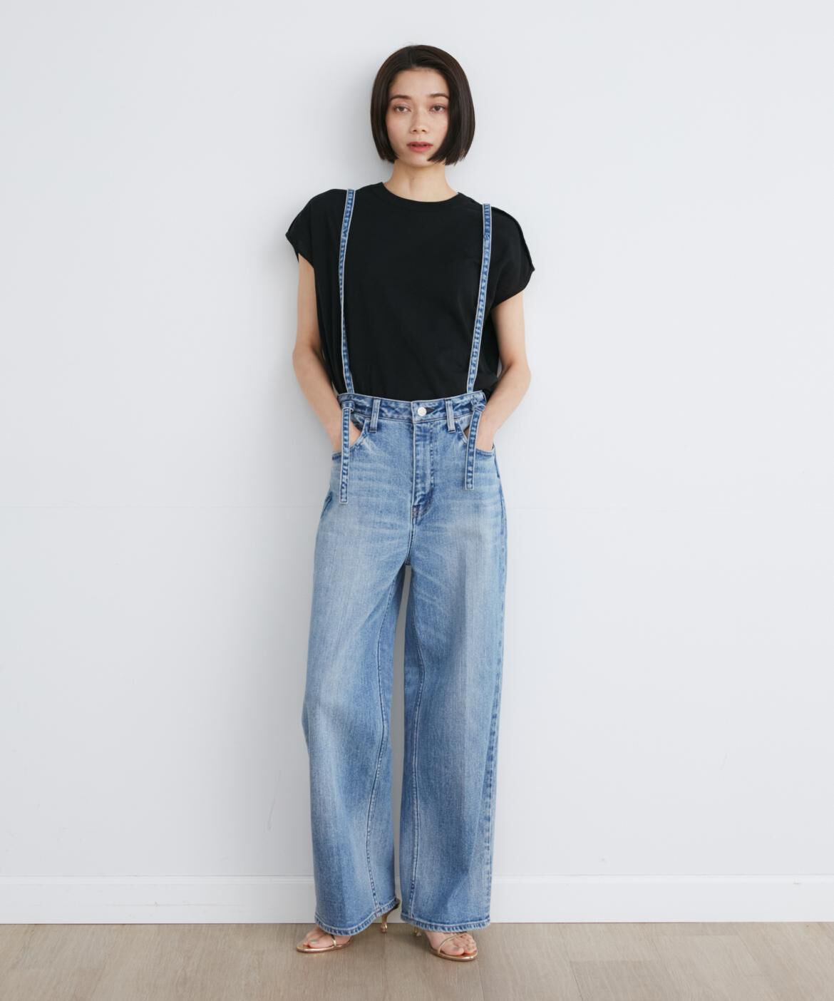 INED「《SUPERIOR CLOSET》別注サスペンダー付きワイドデニムパンツ《Healthy DENIM》」|その他|